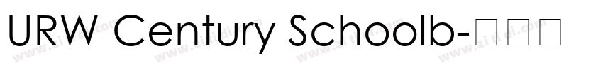 URW Century Schoolb字体转换